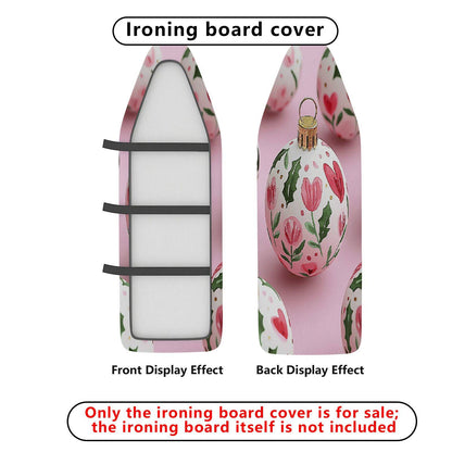 1-Piece Christmas Floral Decorative  Ironing Board Cover, Universal Size, Without Board