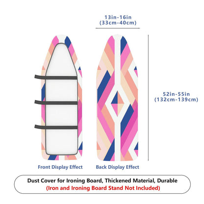 1-Piece Abstract Geometric Colorful  Ironing Board Cover, Universal Size, Without Board