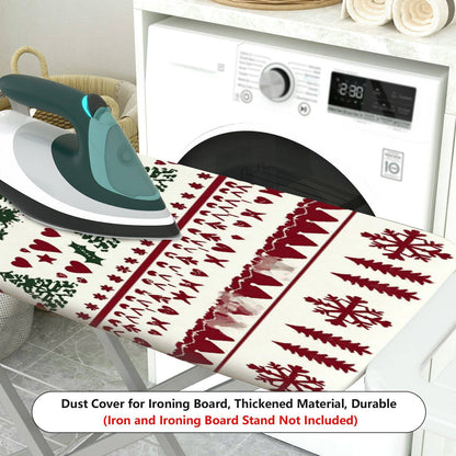 1-Piece Christmas Reindeer Snowflake  Ironing Board Cover, Universal Size, Without Board
