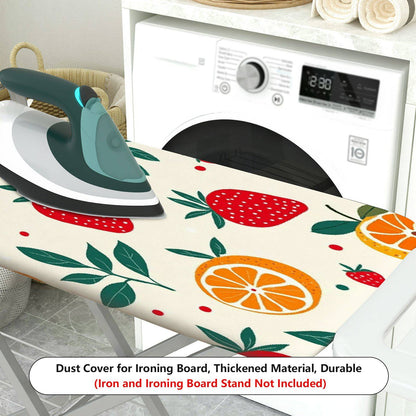 1-Piece Fruit Strawberry Orange Pattern  Ironing Board Cover, Universal Size, Without Board