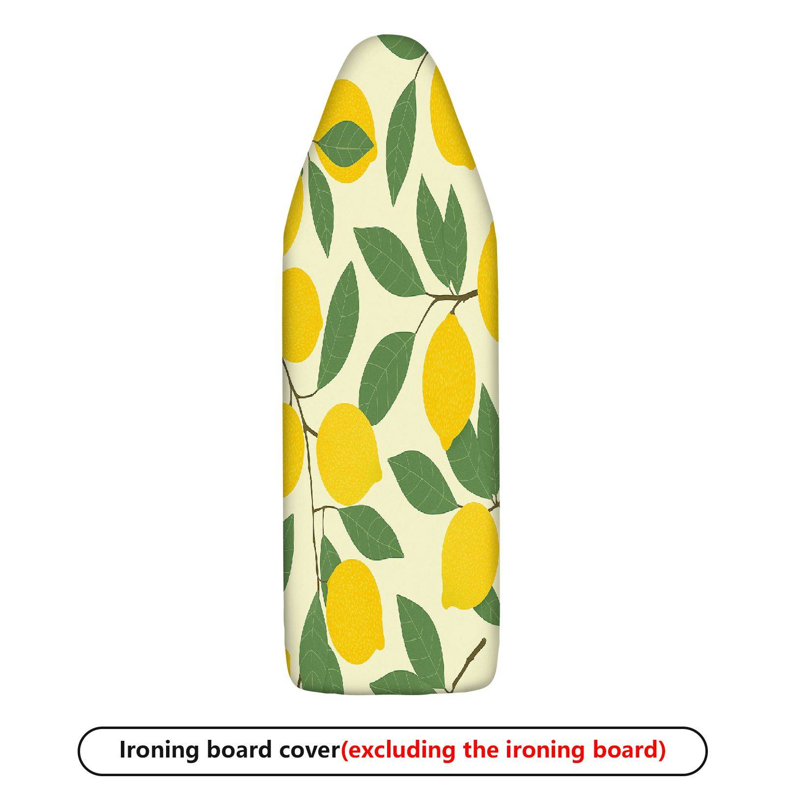 1-Piece Lemon Leaf Pattern Fruit Nature  Ironing Board Cover, Universal Size, Without Board