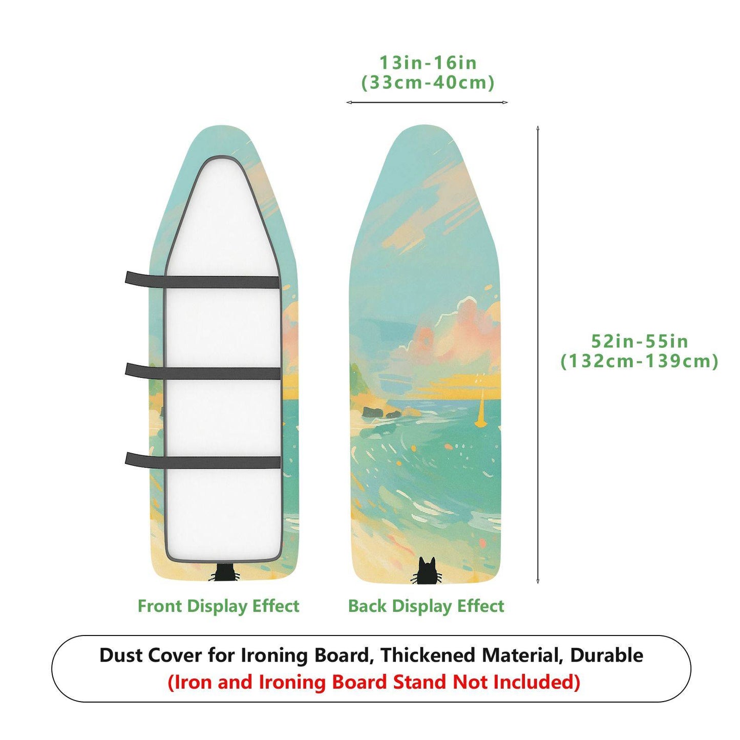 1-Piece Abstract Colorful Artistic  Ironing Board Cover, Universal Size, Without Board