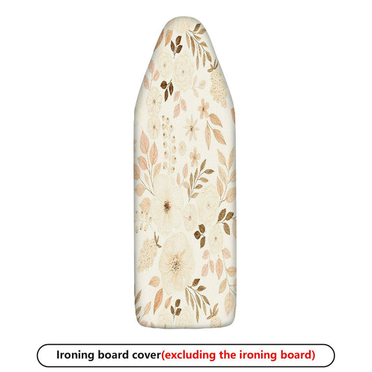 1-Piece Floral Beige Elegant  Ironing Board Cover, Universal Size, Without Board