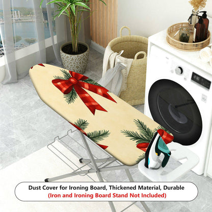 1-Piece Christmas Decoration Red Ribbon Pine  Ironing Board Cover, Universal Size, Without Board