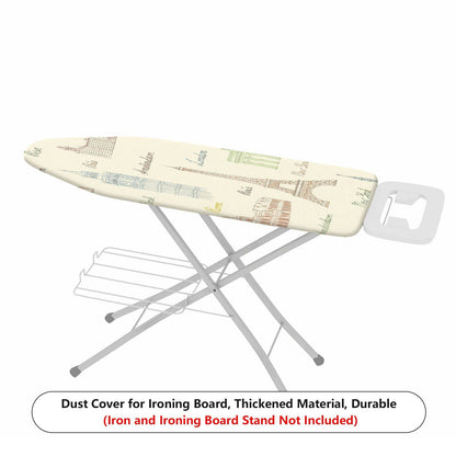 1-Piece World Landmark Architecture Eiffel Tower  Ironing Board Cover, Universal Size, Without Board