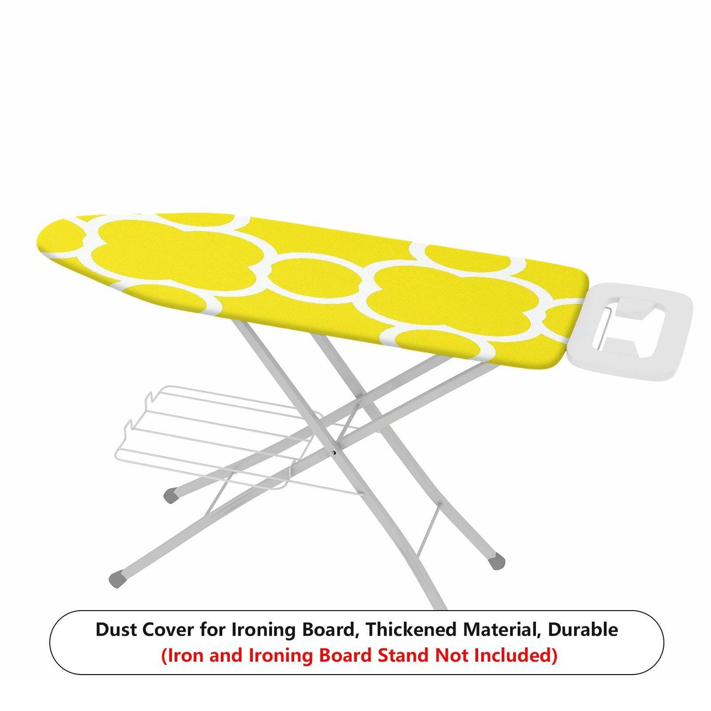 1-Piece Yellow Floral Pattern Style Decorative  Ironing Board Cover, Universal Size, Without Board