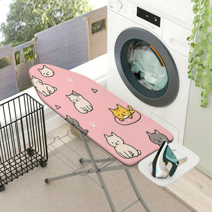 1-Piece Cute Cat Pink  Ironing Board Cover, Universal Size, Without Board