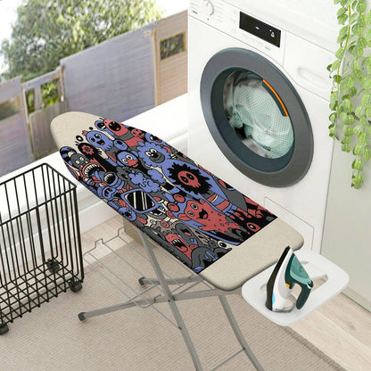 1-Piece Fun Colorful  Ironing Board Cover, Universal Size, Without Board