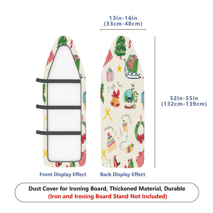 1-Piece Christmas Holiday Festive  Ironing Board Cover, Universal Size, Without Board