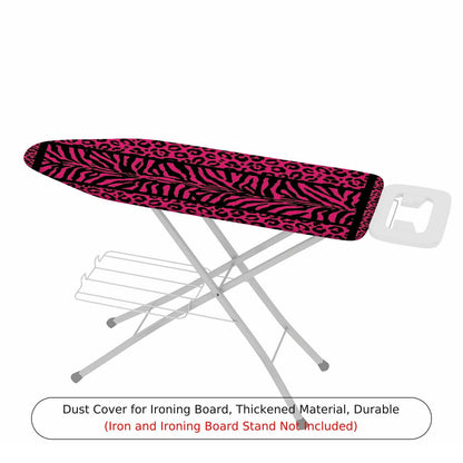 1-Piece Zebra Leopard Pink  Ironing Board Cover, Universal Size, Without Board