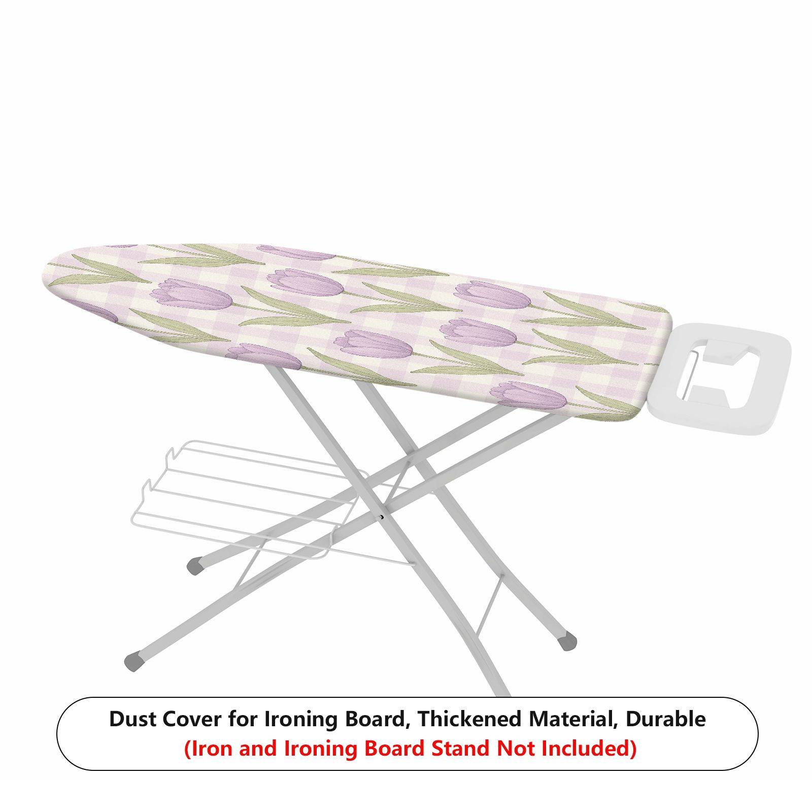 1-Piece Tulip Plaid Pastoral  Ironing Board Cover, Universal Size, Without Board