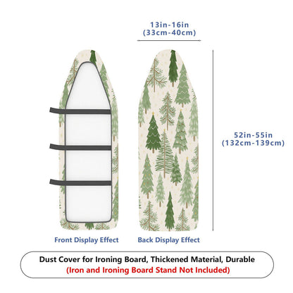 1-Piece Christmas Tree Forest Decor Nature  Ironing Board Cover, Universal Size, Without Board