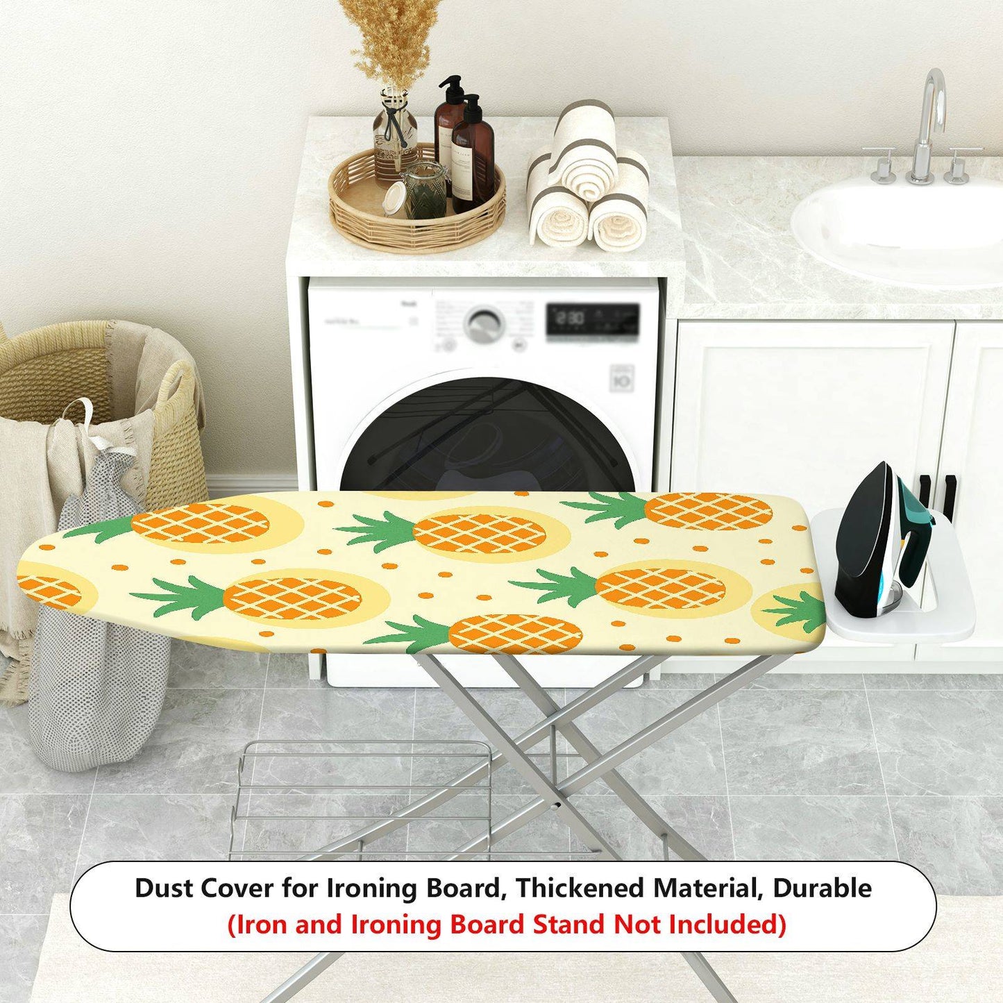 1-Piece Pineapple Print Decorative Fruity Style  Ironing Board Cover, Universal Size, Without Board