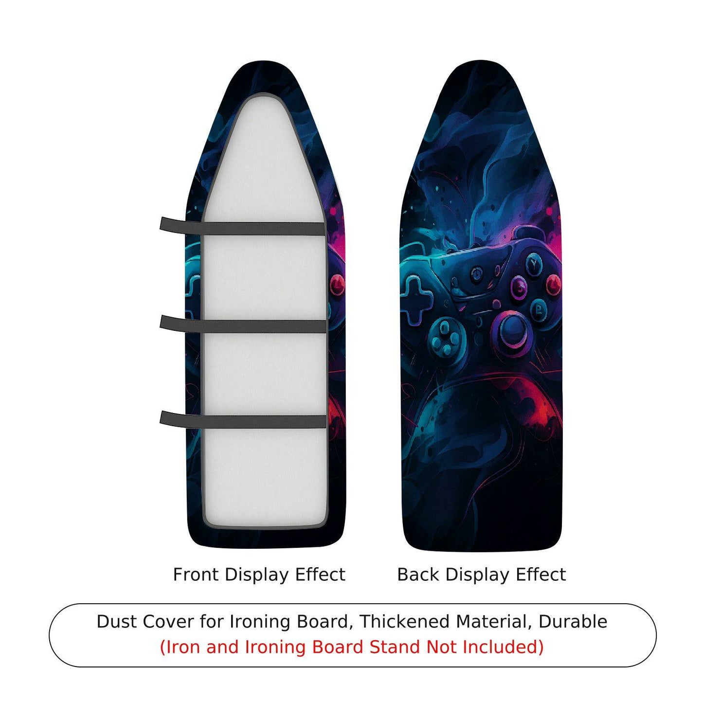 1-Piece Abstract Art Gaming Console  Ironing Board Cover, Universal Size, Without Board