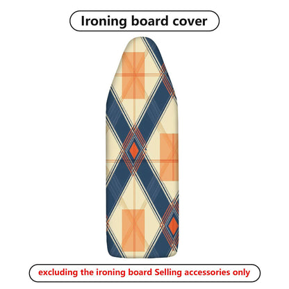 1-Piece Geometric Plaid Pattern Retro  Ironing Board Cover, Universal Size, Without Board