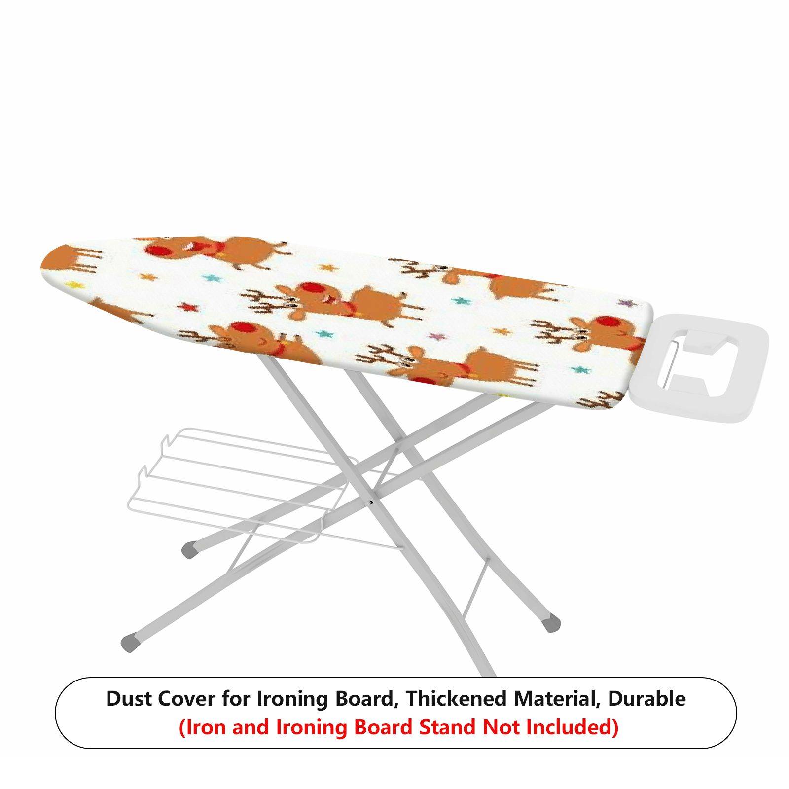 1-Piece Christmas Reindeer Star Pattern  Ironing Board Cover, Universal Size, Without Board