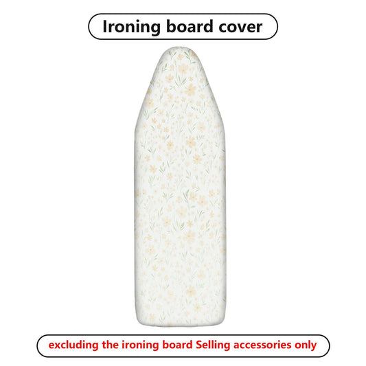 1-Piece Floral Pattern Beige Elegant  Ironing Board Cover, Universal Size, Without Board