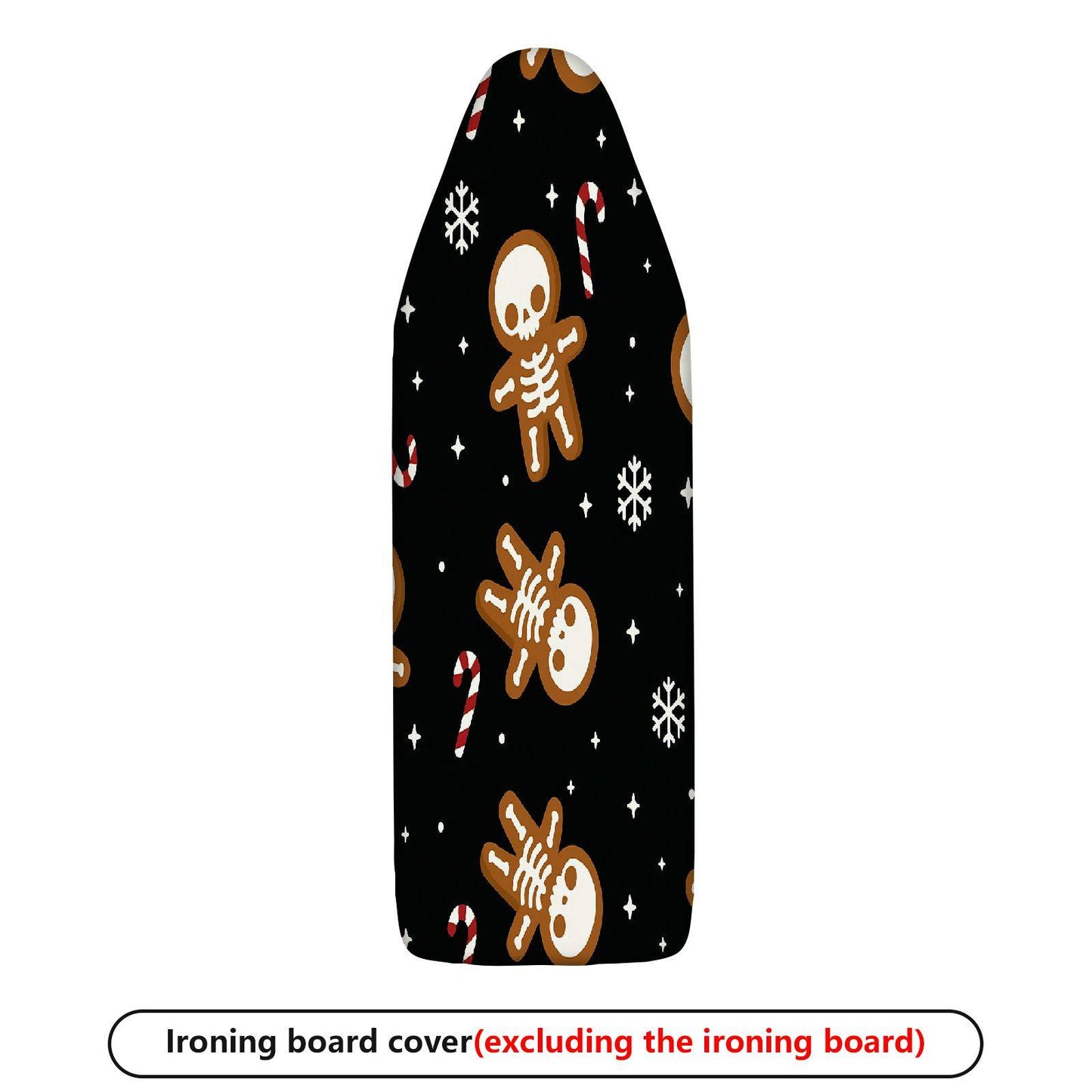 1-Piece Christmas Gingerbread Candy Snowflake  Ironing Board Cover, Universal Size, Without Board