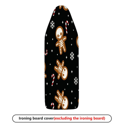 1-Piece Christmas Gingerbread Candy Snowflake  Ironing Board Cover, Universal Size, Without Board
