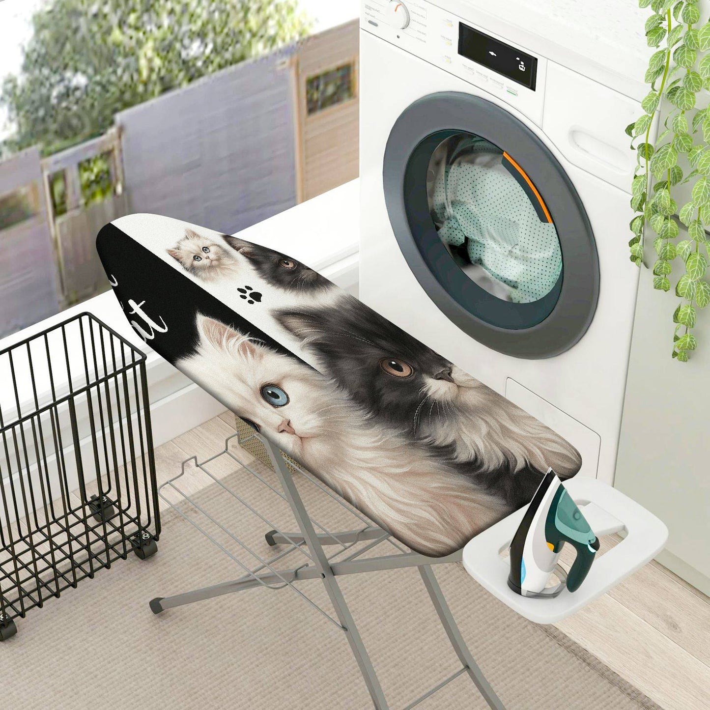 1-Piece Cat Cute Animal  Ironing Board Cover, Universal Size, Without Board