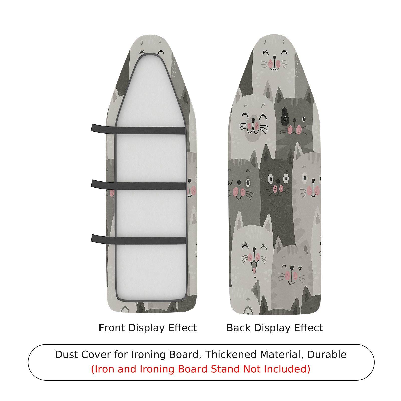 1-Piece Cat Pattern Animal Cute  Ironing Board Cover, Universal Size, Without Board