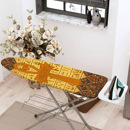 1-Piece Ancient Egyptian Ankh Hieroglyphics  Ironing Board Cover, Universal Size, Without Board