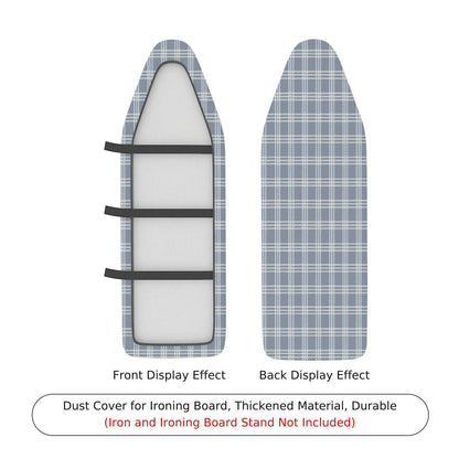 1-Piece Plaid Pattern Gray Color  Ironing Board Cover, Universal Size, Without Board