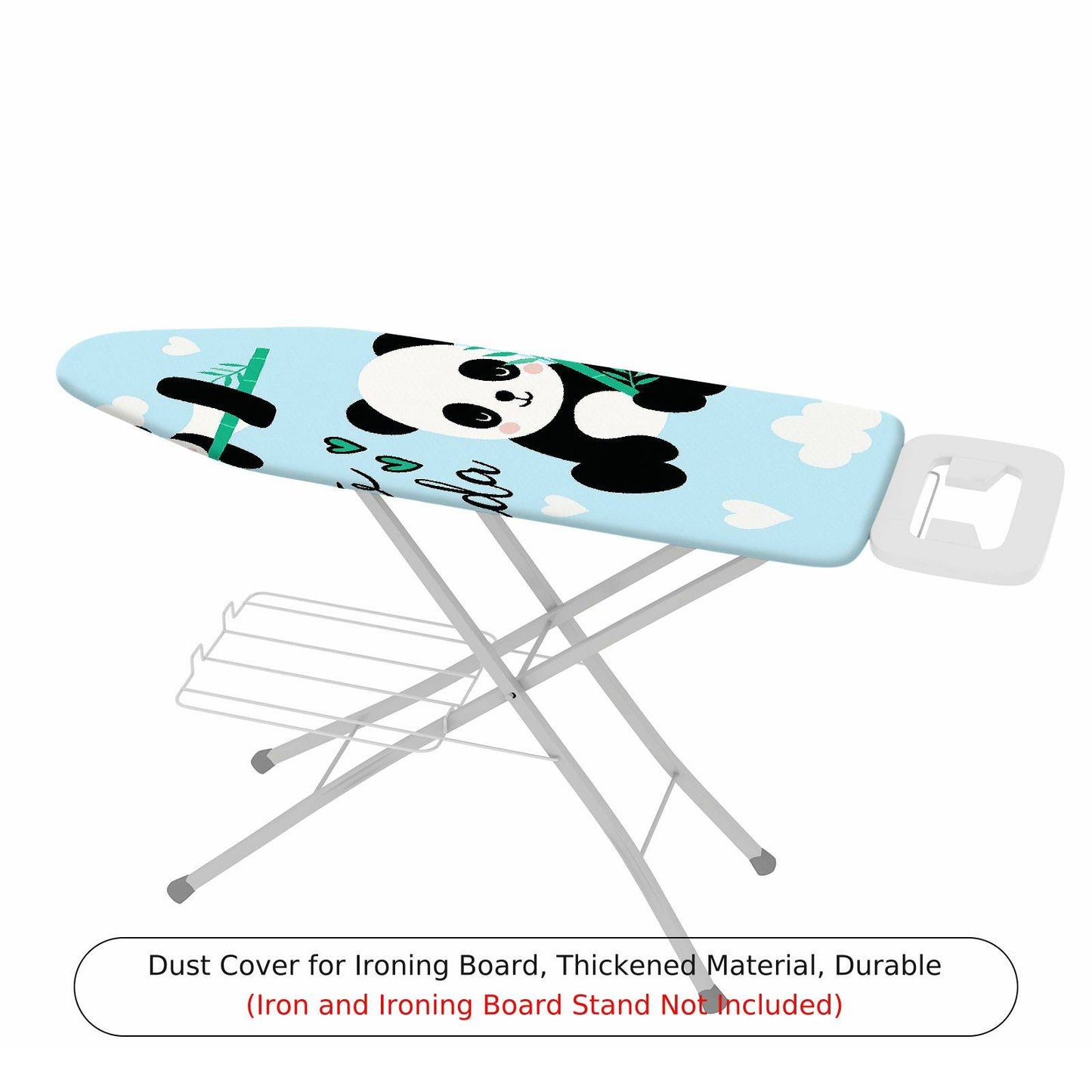 1-Piece Cute Panda Blue  Ironing Board Cover, Universal Size, Without Board