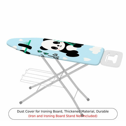 1-Piece Cute Panda Blue  Ironing Board Cover, Universal Size, Without Board