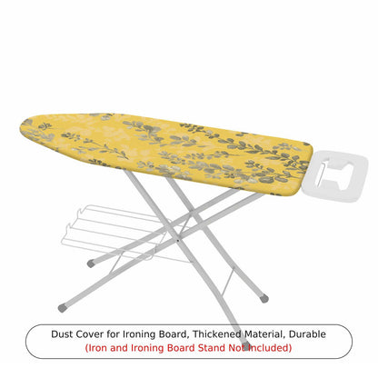 1-Piece Yellow Leaf Floral  Ironing Board Cover, Universal Size, Without Board