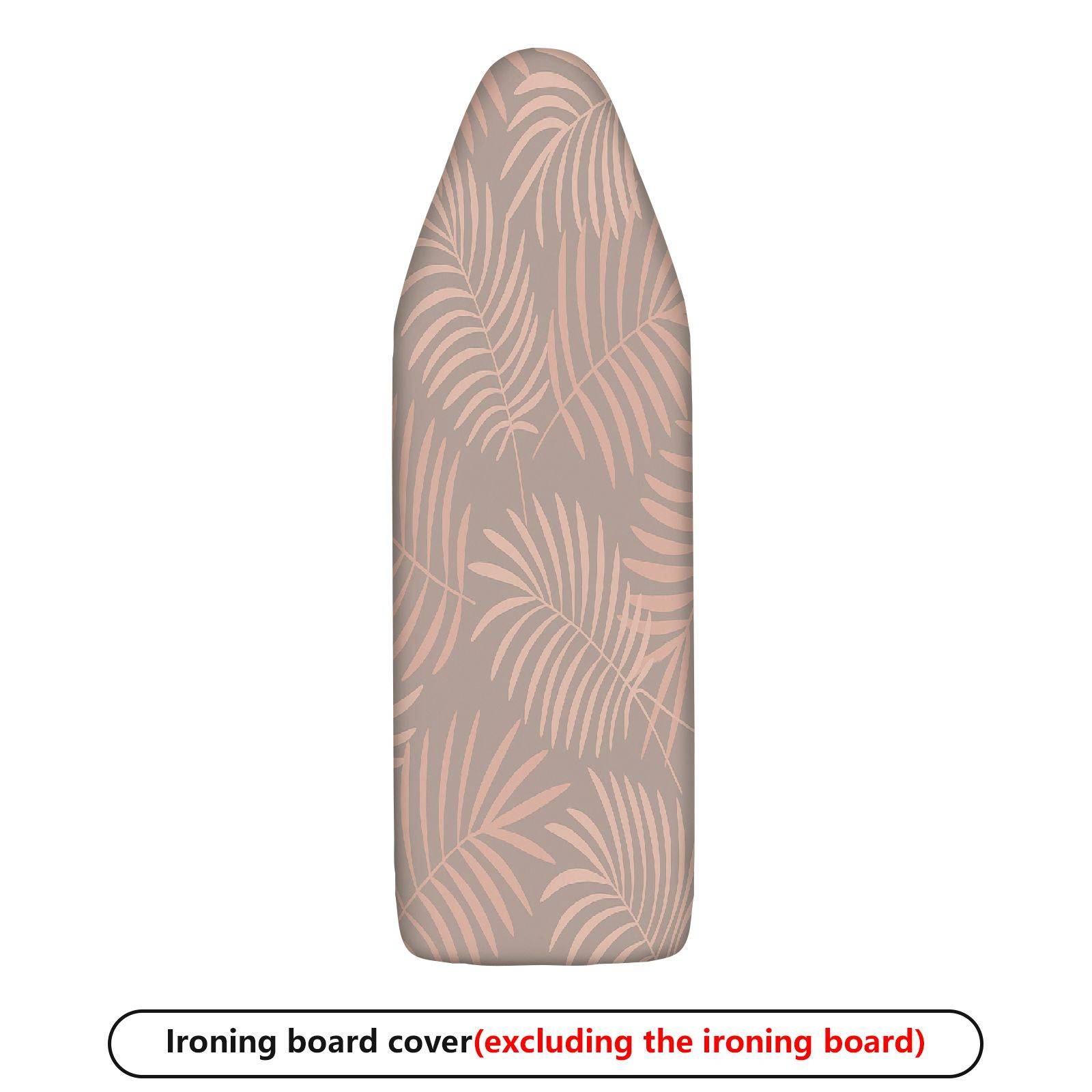 1-Piece Leaf Tropical Beige  Ironing Board Cover, Universal Size, Without Board