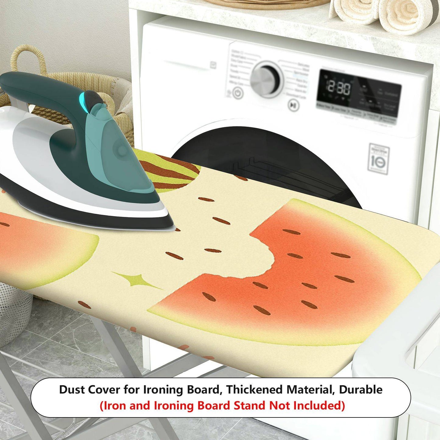 1-Piece Watermelon Fruit Summer  Ironing Board Cover, Universal Size, Without Board