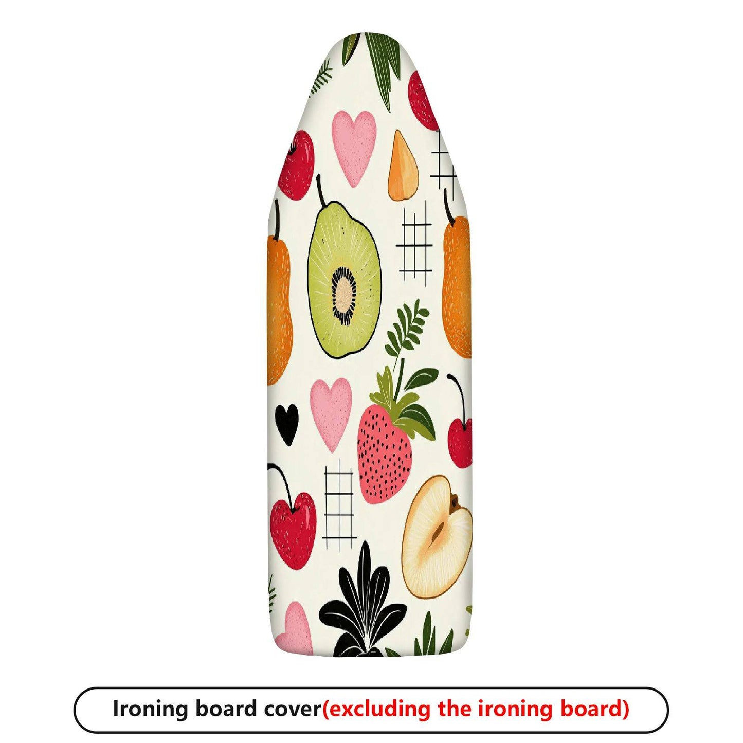 1-Piece Fruit Pattern Heart Shape  Style  Ironing Board Cover, Universal Size, Without Board
