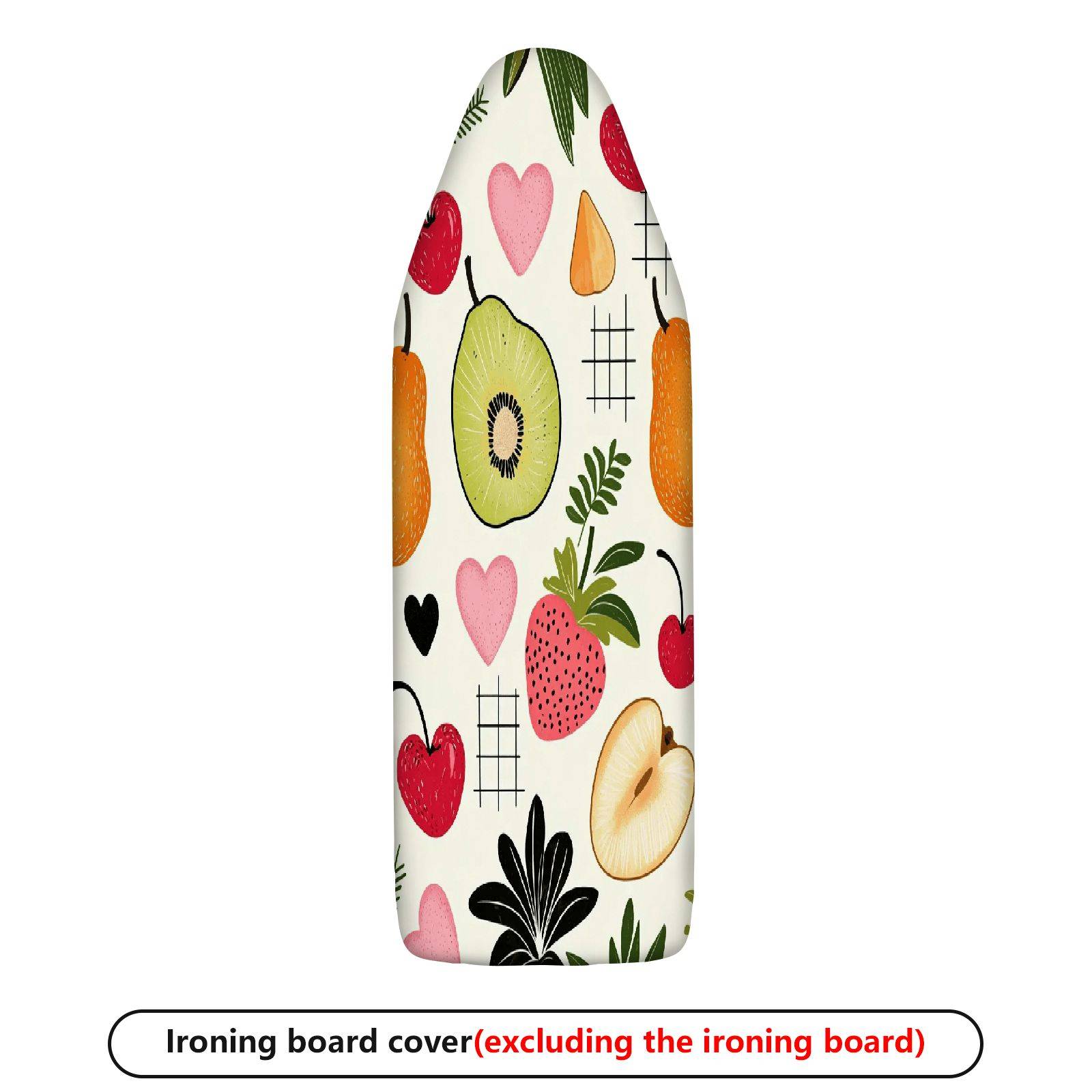 1-Piece Fruit Pattern Heart Shape  Style  Ironing Board Cover, Universal Size, Without Board