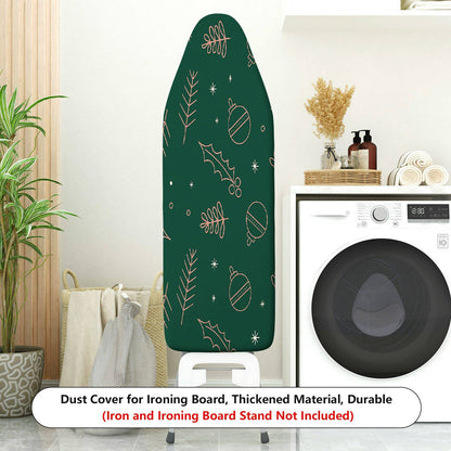 1-Piece Christmas Holiday Green  Ironing Board Cover, Universal Size, Without Board