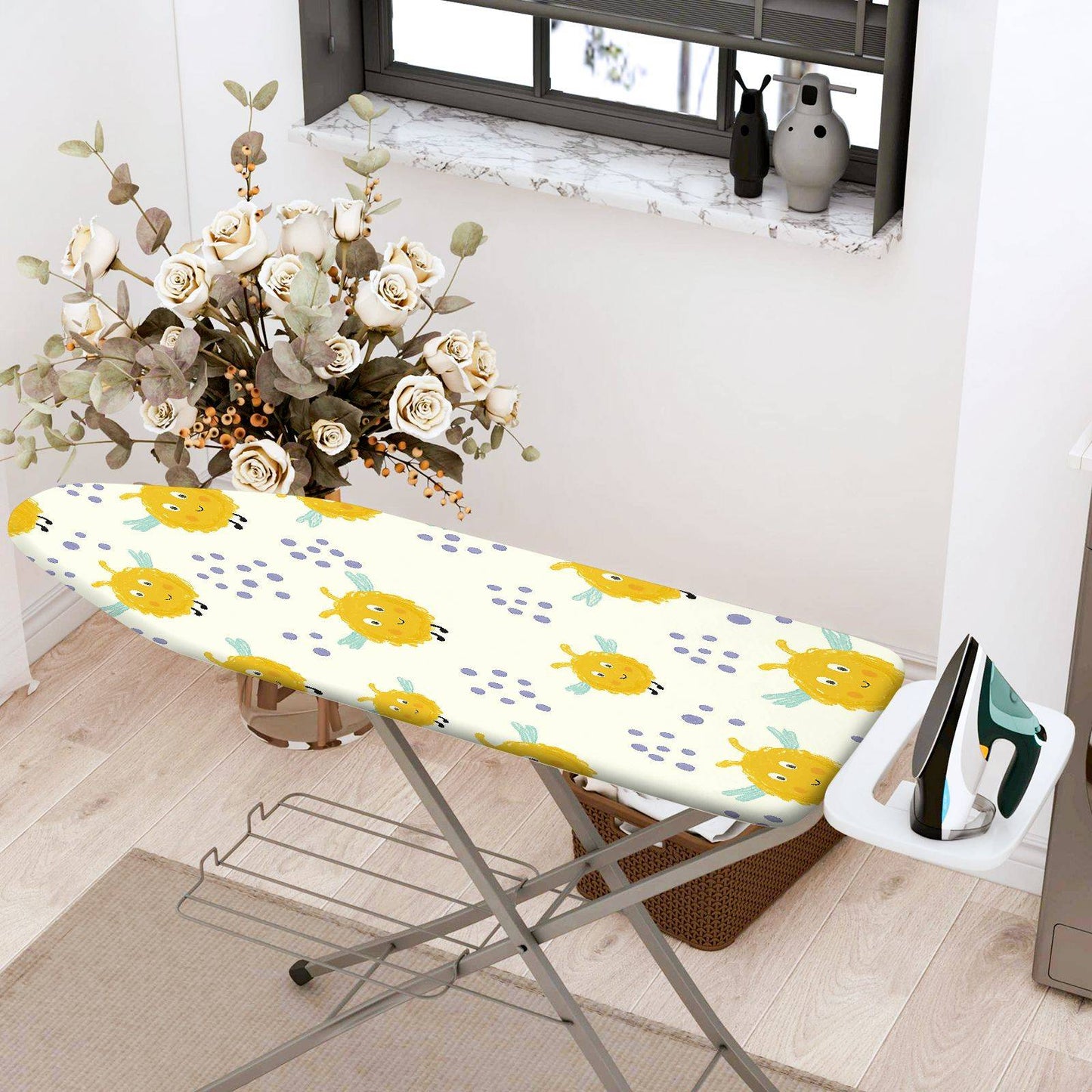 1-Piece Sunflower Pattern  Fun  Ironing Board Cover, Universal Size, Without Board