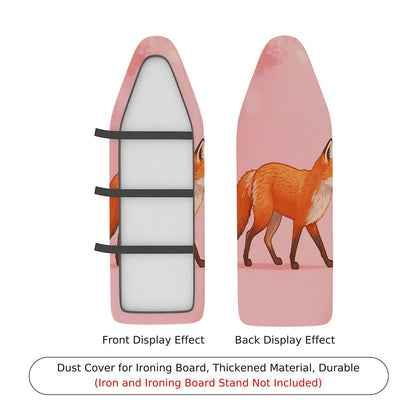 1-Piece Pink Fox Artistic Fun  Ironing Board Cover, Universal Size, Without Board
