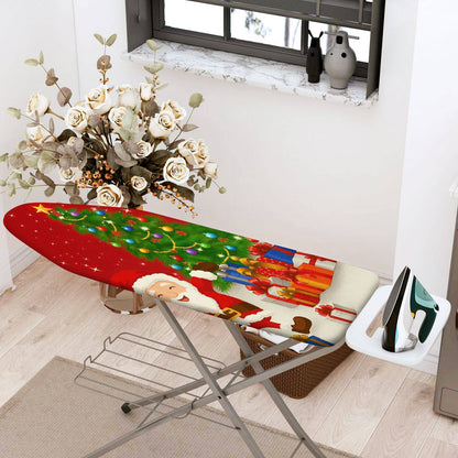 1-Piece Santa Christmas Tree Gifts  Ironing Board Cover, Universal Size, Without Board