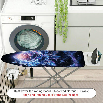 1-Piece Galaxy Crystal Rose Nebula  Ironing Board Cover, Universal Size, Without Board