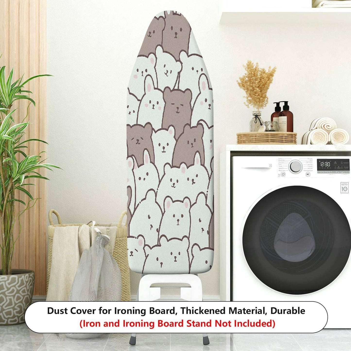 1-Piece Bear  Pattern Cute  Ironing Board Cover, Universal Size, Without Board