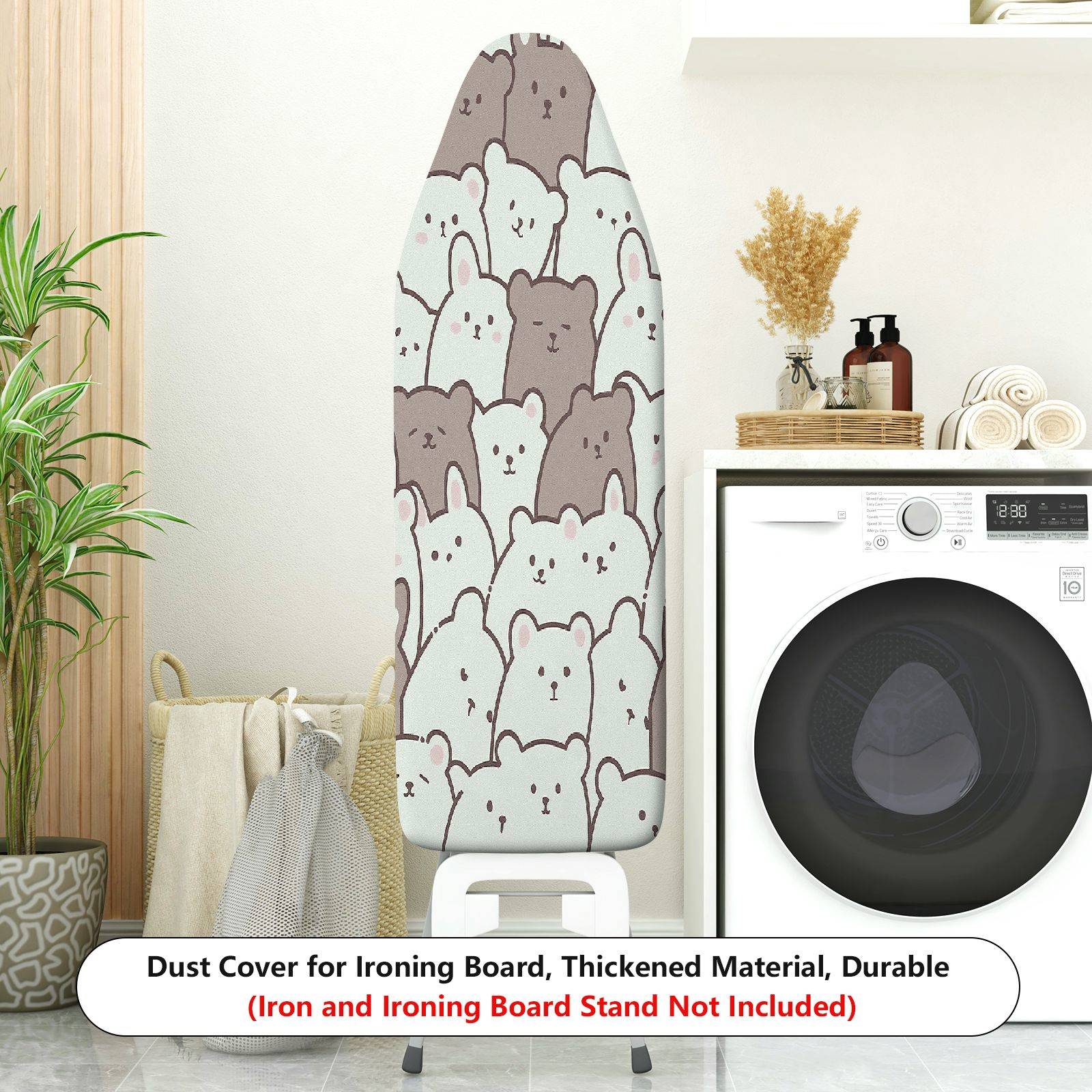 1-Piece Bear  Pattern Cute  Ironing Board Cover, Universal Size, Without Board