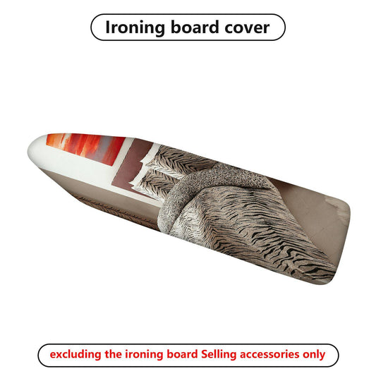 1-Piece Zebra Striped Pattern Animal Print Decorative  Ironing Board Cover, Universal Size, Without Board
