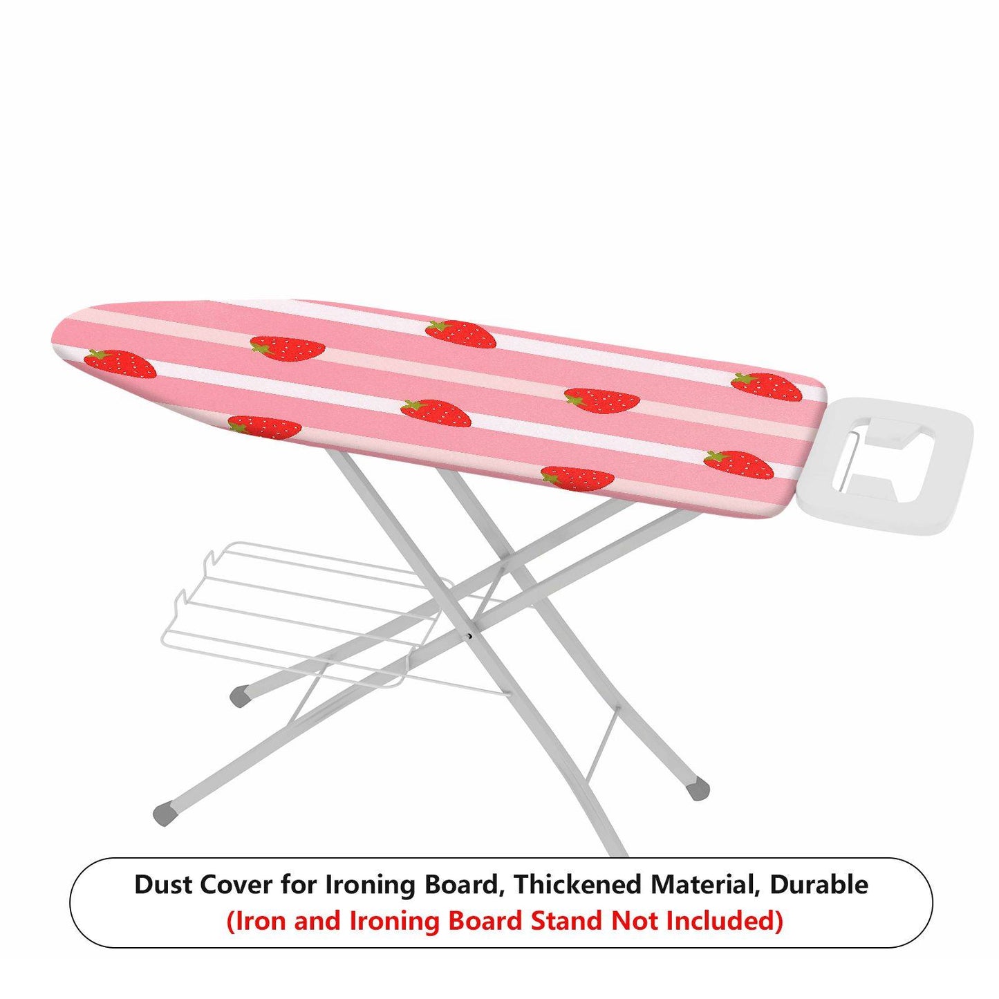 1-Piece Strawberry Fruits Pink  Ironing Board Cover, Universal Size, Without Board