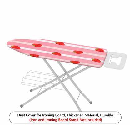 1-Piece Strawberry Fruits Pink  Ironing Board Cover, Universal Size, Without Board