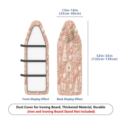 1-Piece Christmas Floral Pastoral  Ironing Board Cover, Universal Size, Without Board