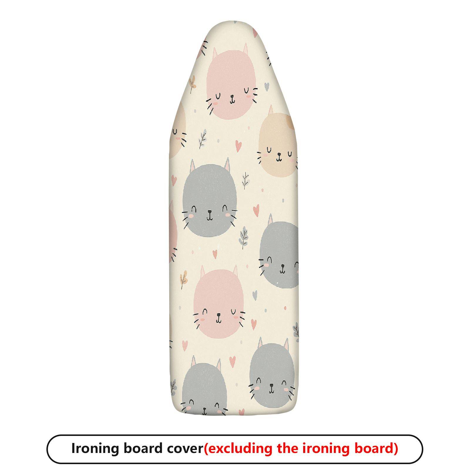 1-Piece Cat Heart Cute  Ironing Board Cover, Universal Size, Without Board