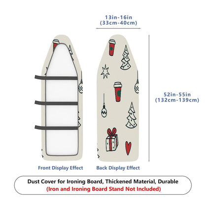 1-Piece Christmas Coffee Gift  Ironing Board Cover, Universal Size, Without Board