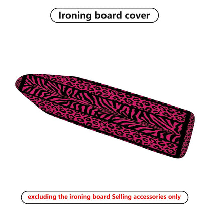 1-Piece Zebra Leopard Pink  Ironing Board Cover, Universal Size, Without Board