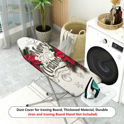 1-Piece Christmas Floral Snow  Ironing Board Cover, Universal Size, Without Board