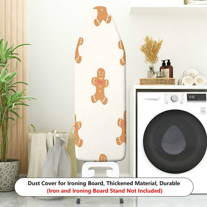 1-Piece Gingerbread Cookie Festive Holiday Christmas  Ironing Board Cover, Universal Size, Without Board